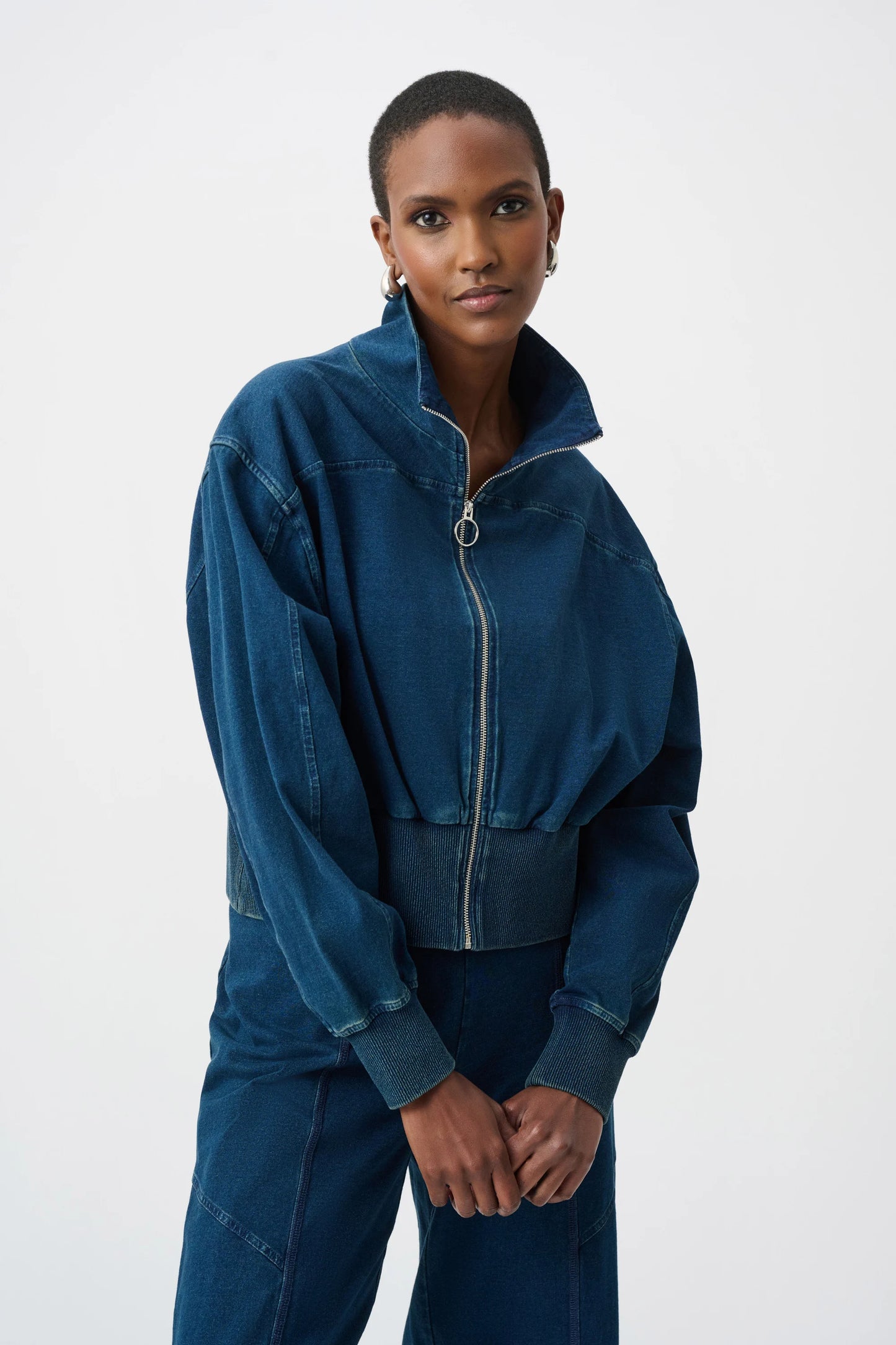 Funnel Neck Bomber Jacket