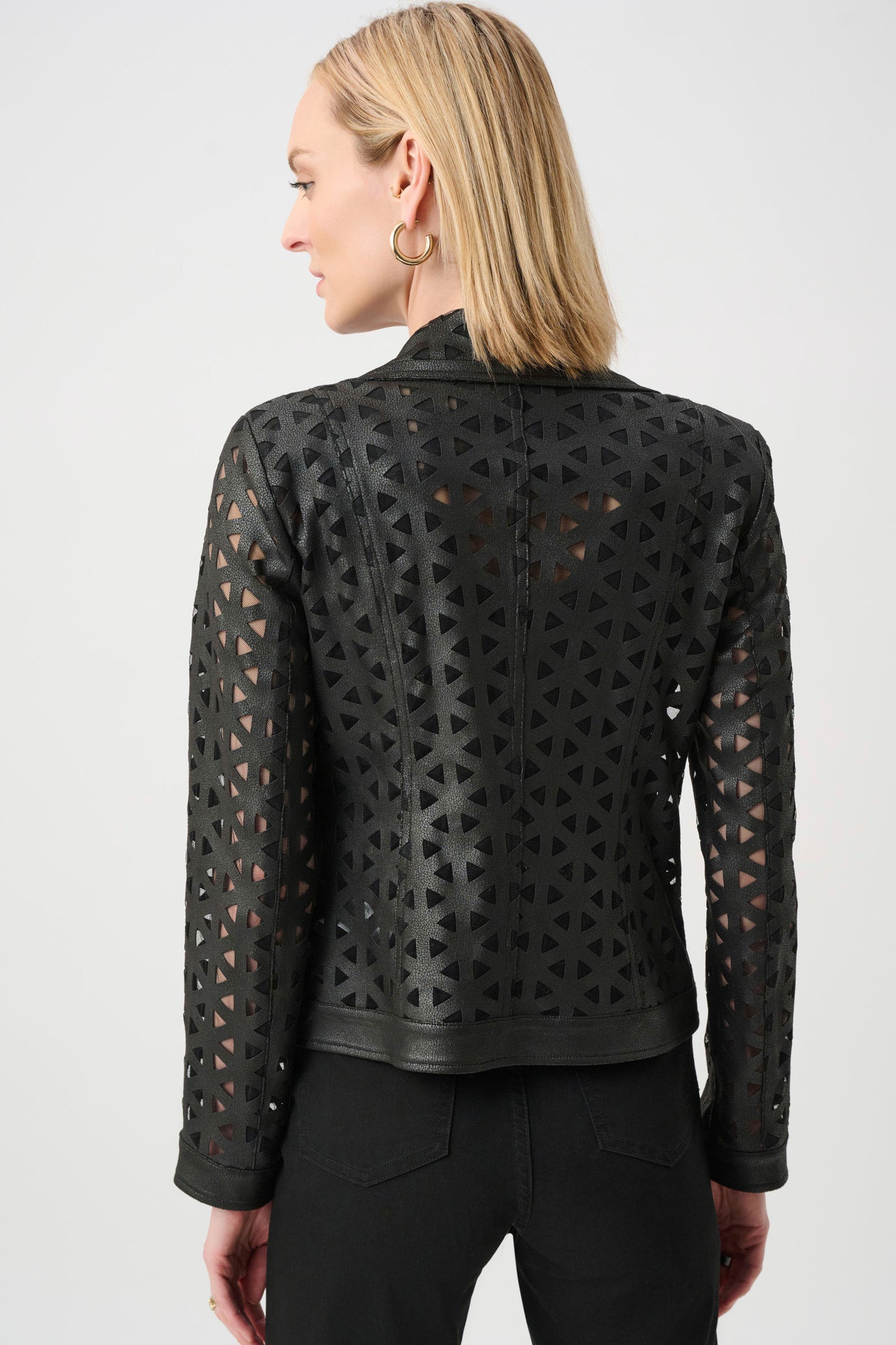 Mesh Moto Jacket | Black