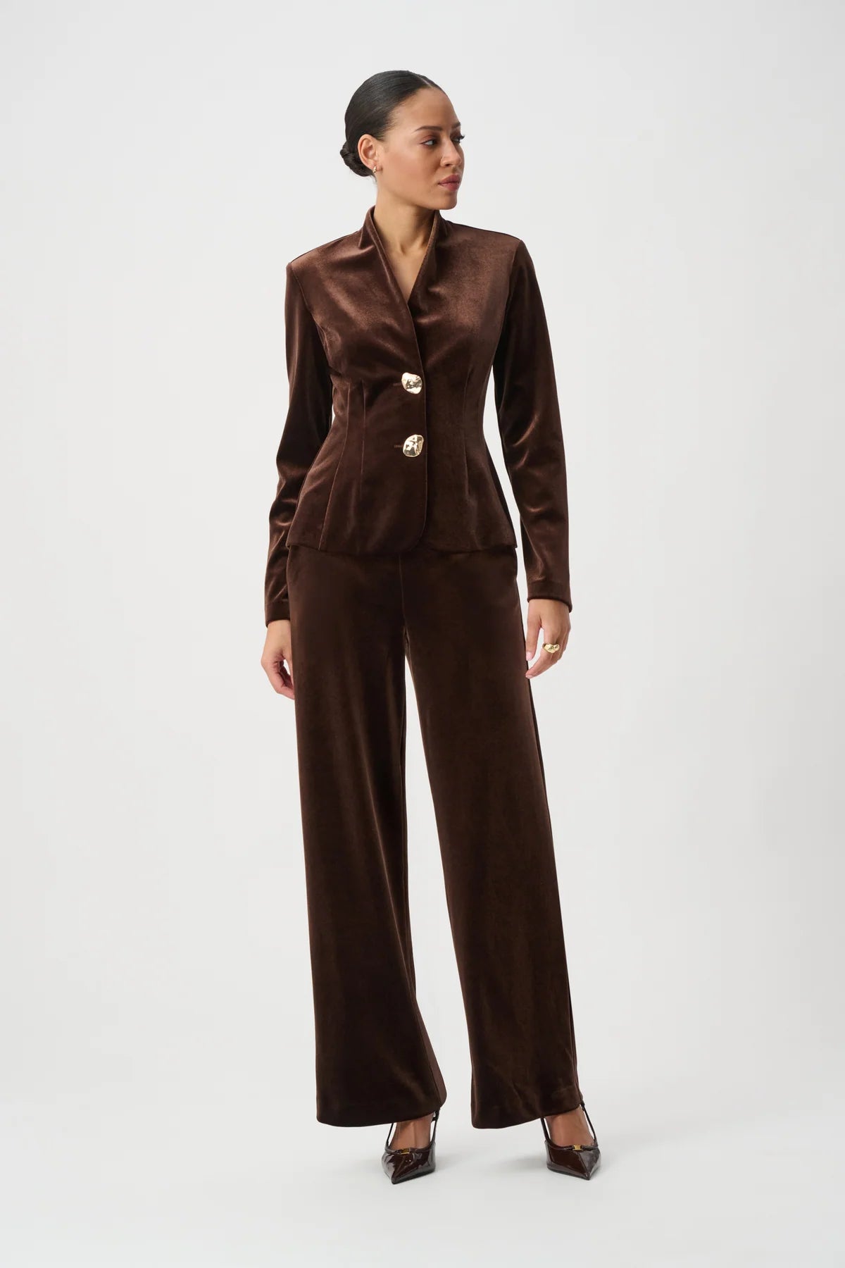 Brown Velvet Blazer
