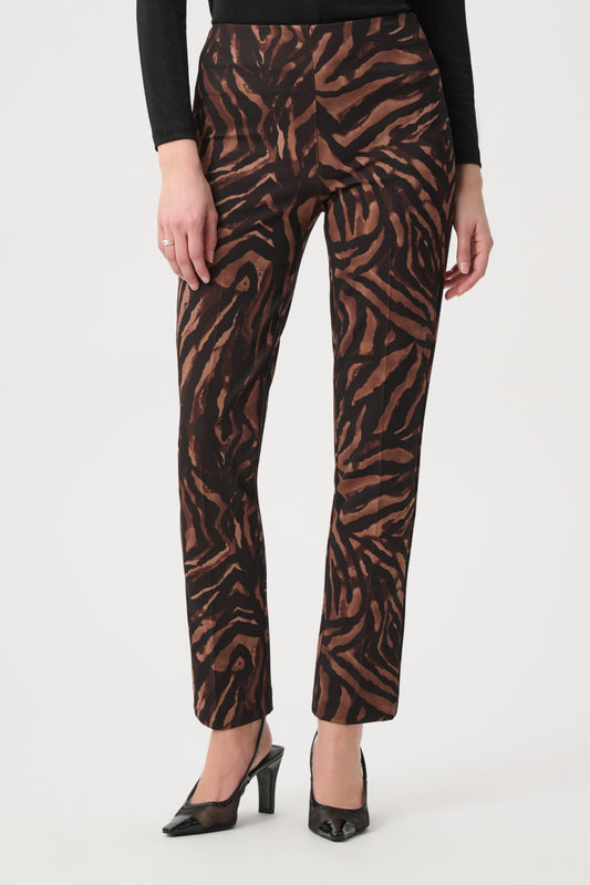 Animal Print Twill Pants