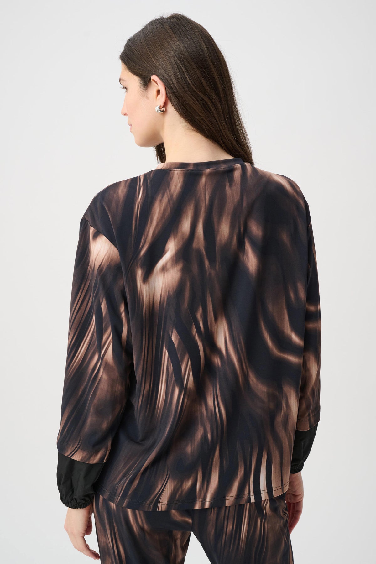 Animal Print Puff Sleeve Top