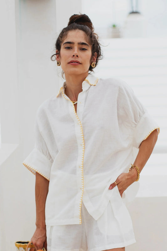 Cass Blouse | White