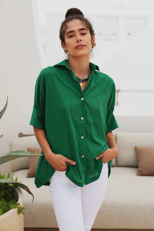 Cass Blouse | Foliage Green
