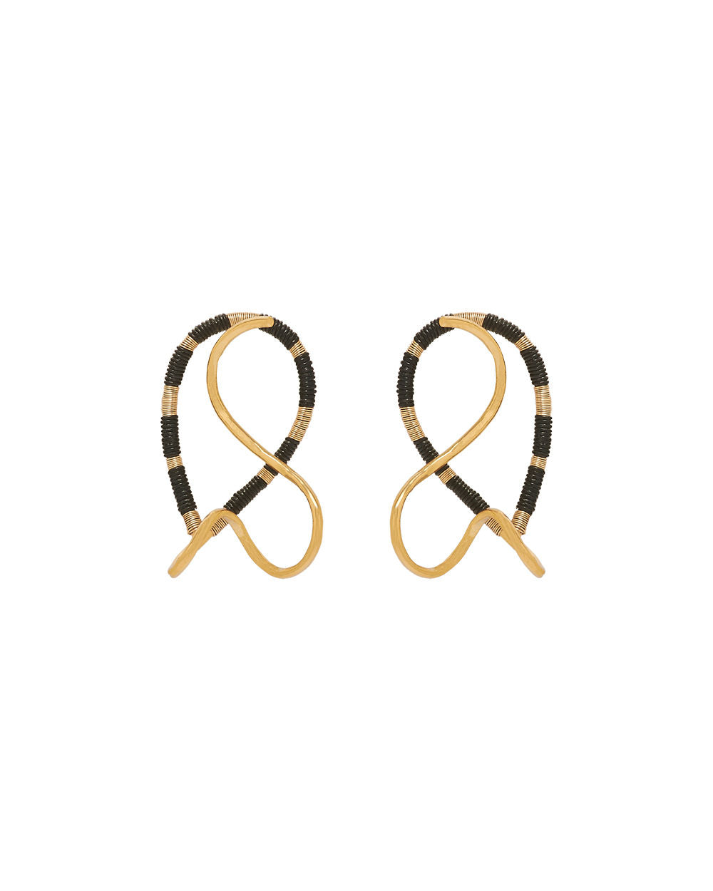 Gioia Earring | Black/Gold