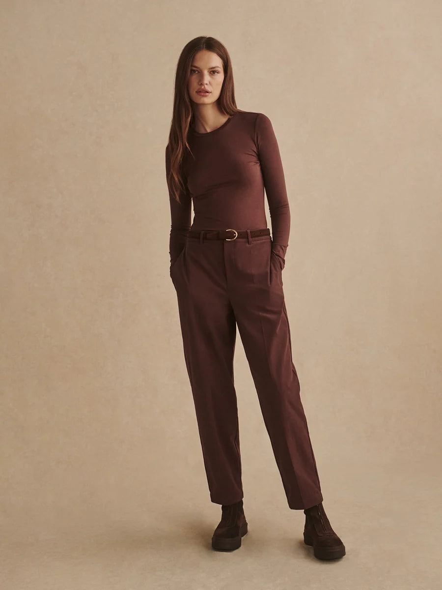 Edna Long Sleeve | Mahogany
