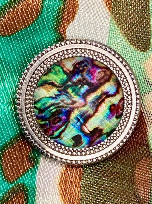 Abalone Magnet Button