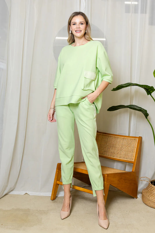 Karen Knit Top | Lime