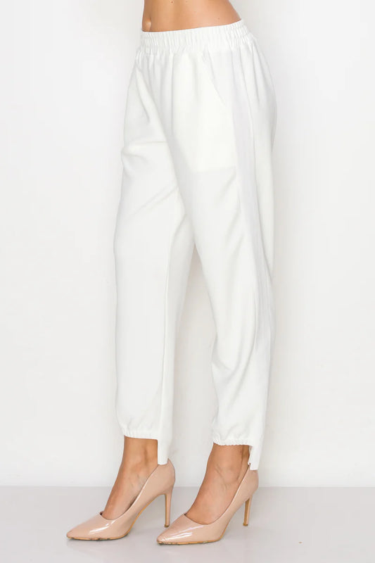 Katie Knit Pant | White