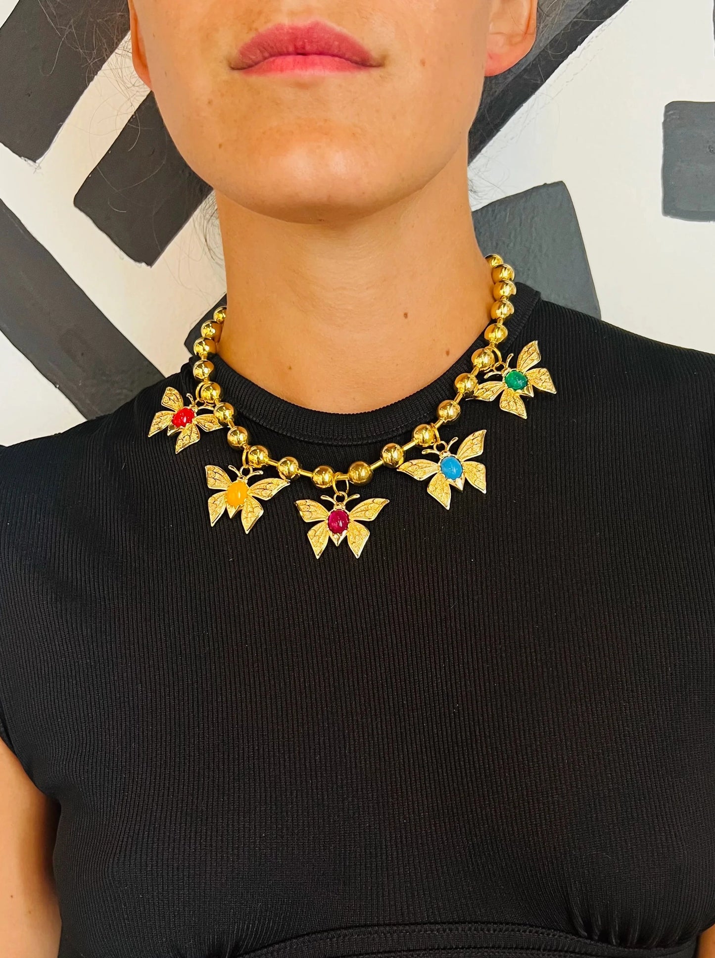 Butterfly Collar Necklace | Gold