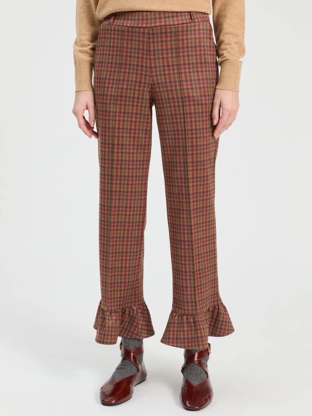 Houndstooth Flare Trouser