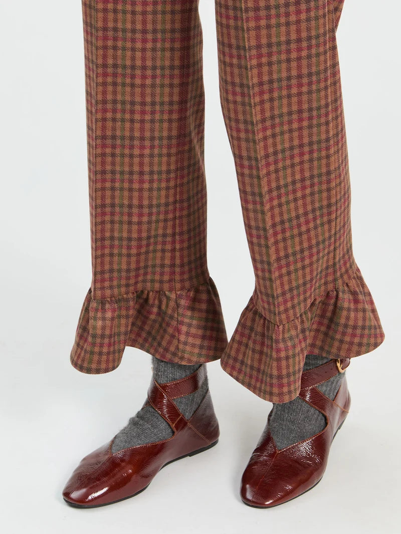 Houndstooth Flare Trouser