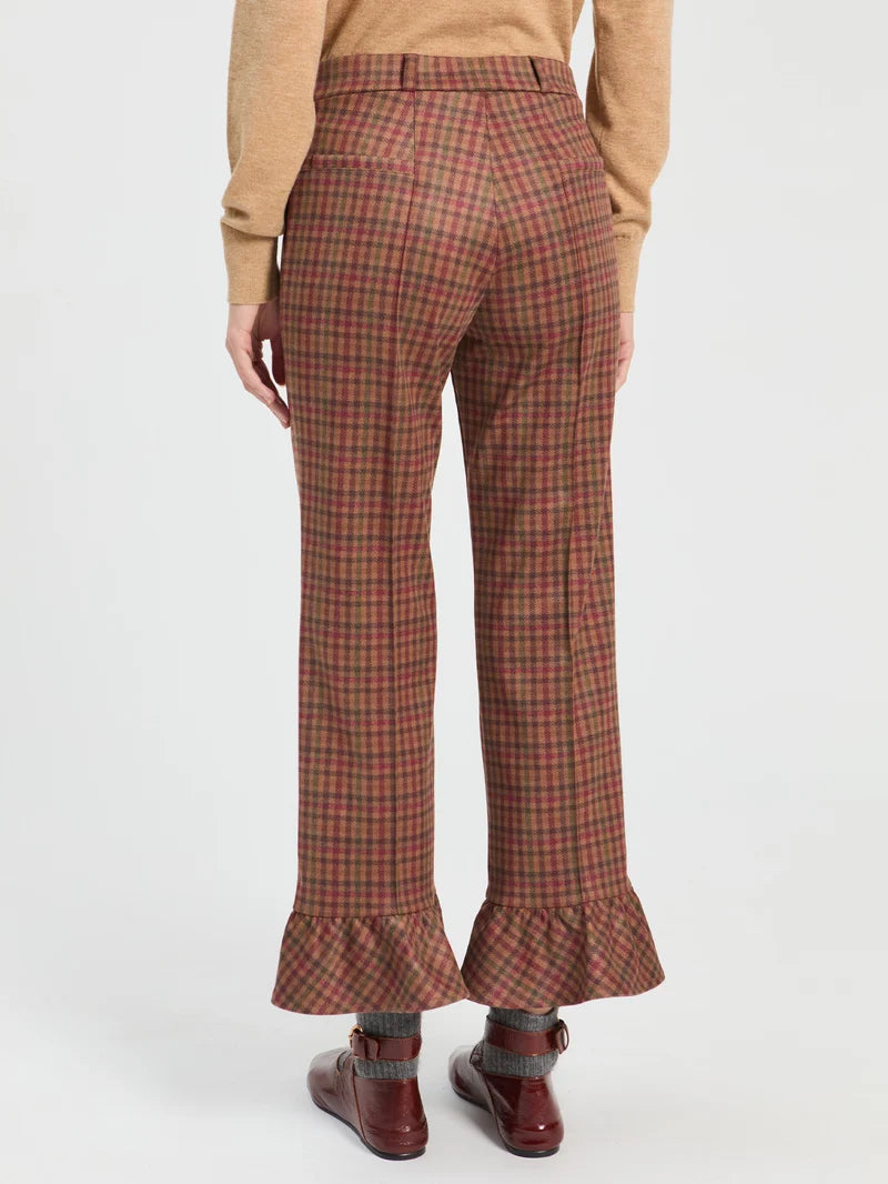 Houndstooth Flare Trouser