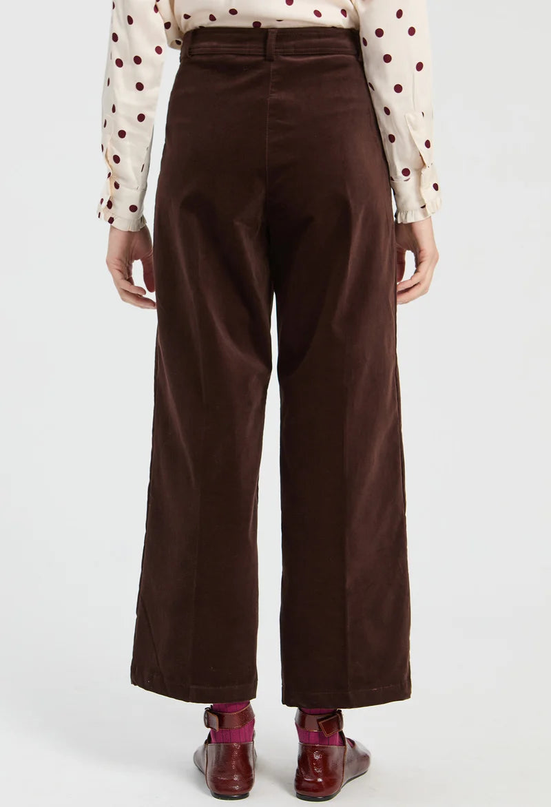Brown Velvet Trouser