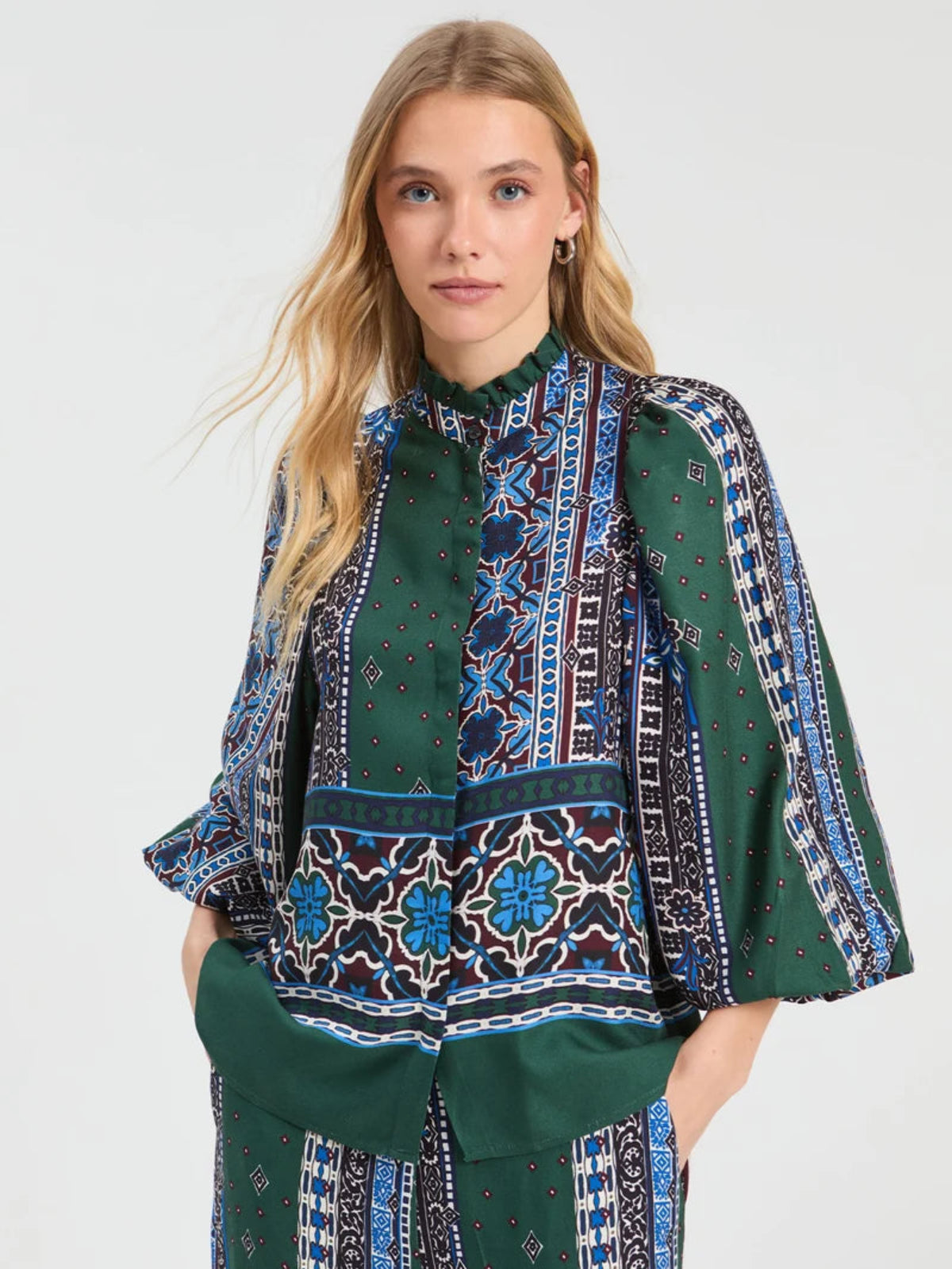 Border & Floral Shirt
