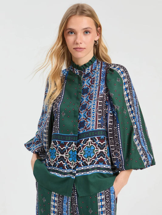 Border & Floral Shirt