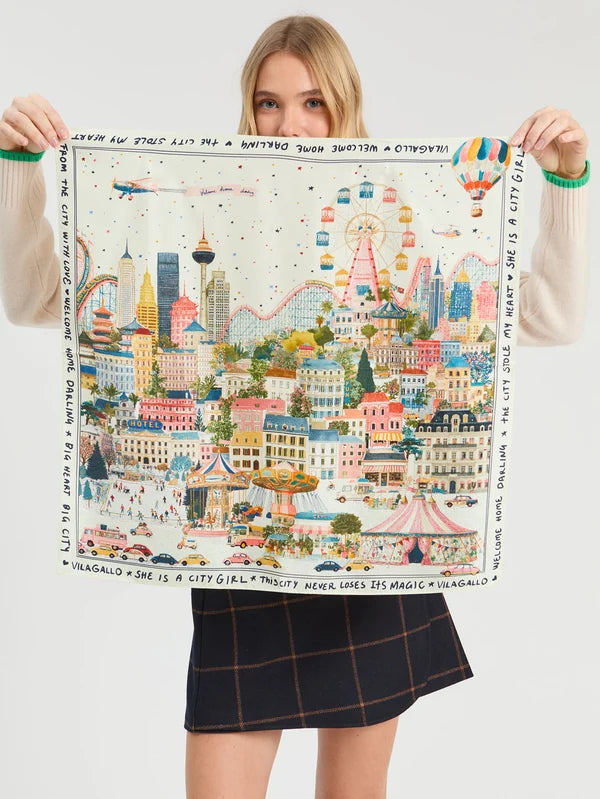 Silk Mini City Scarf