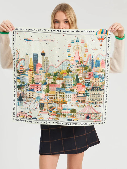 Silk Mini City Scarf