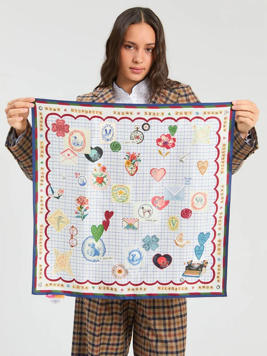 Mini Love Silk Scarf