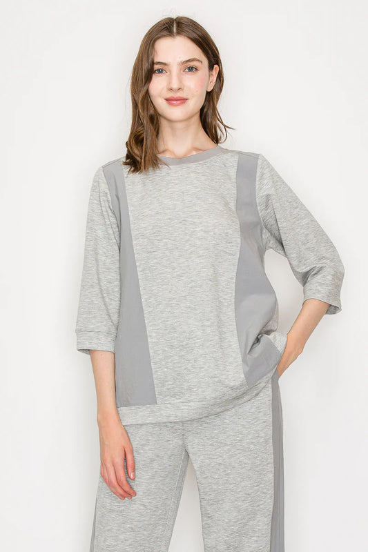 Jadine Knit Top | Grey