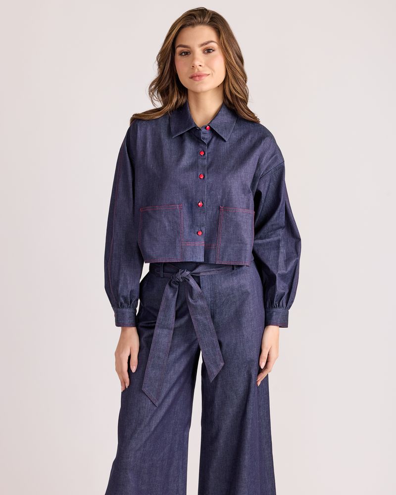 Mattie Top | Ink Blue