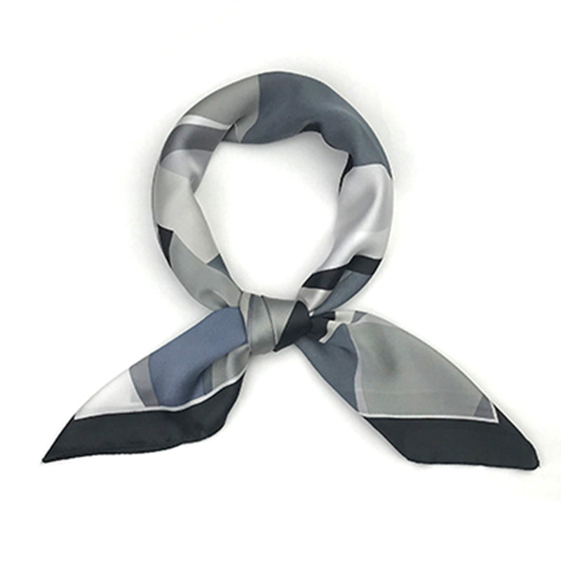 Black Grey Abstract Scarf