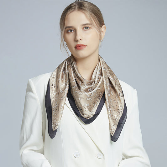 Khaki Paisley Scarf