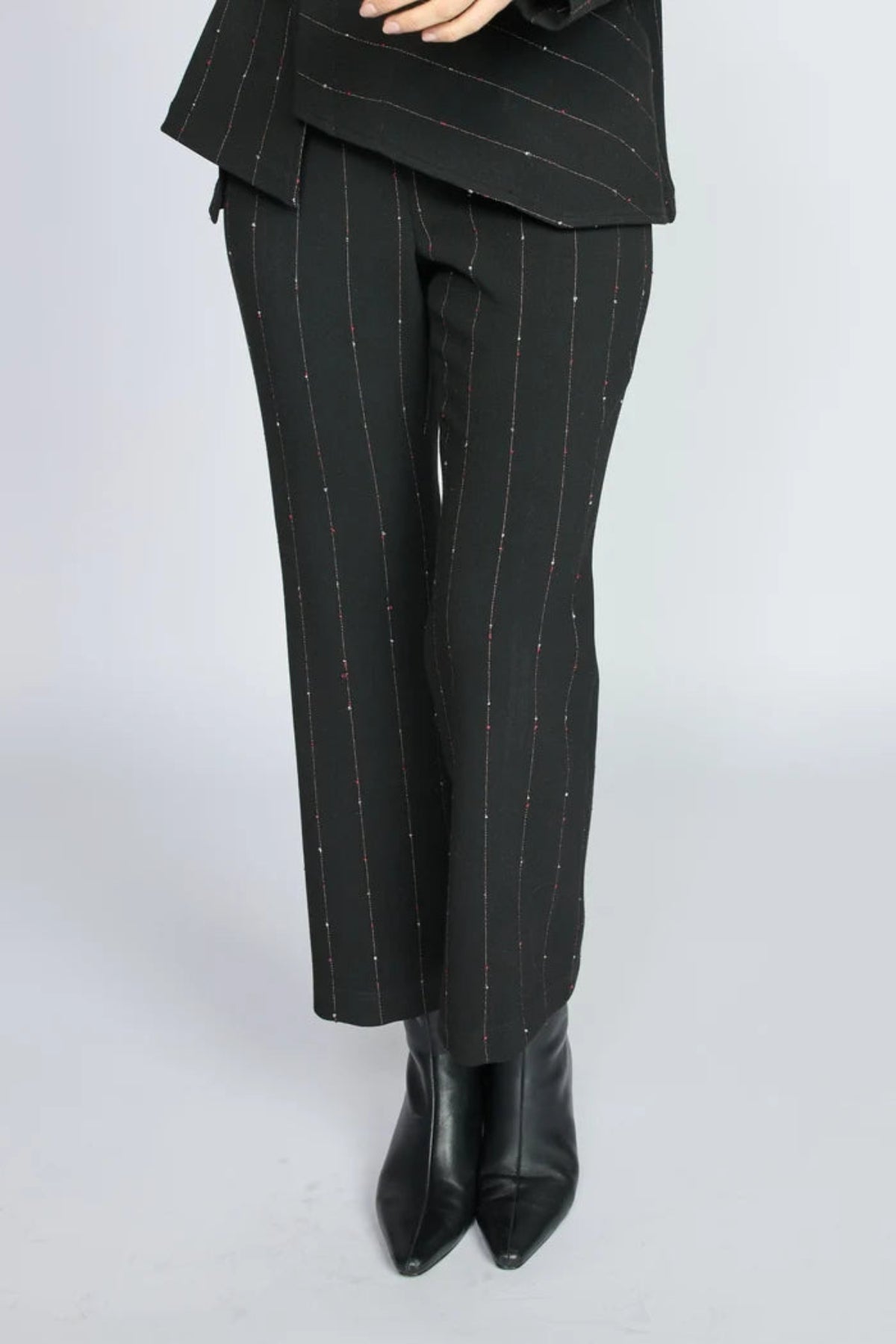 Pinstripe Kick Flare Pants