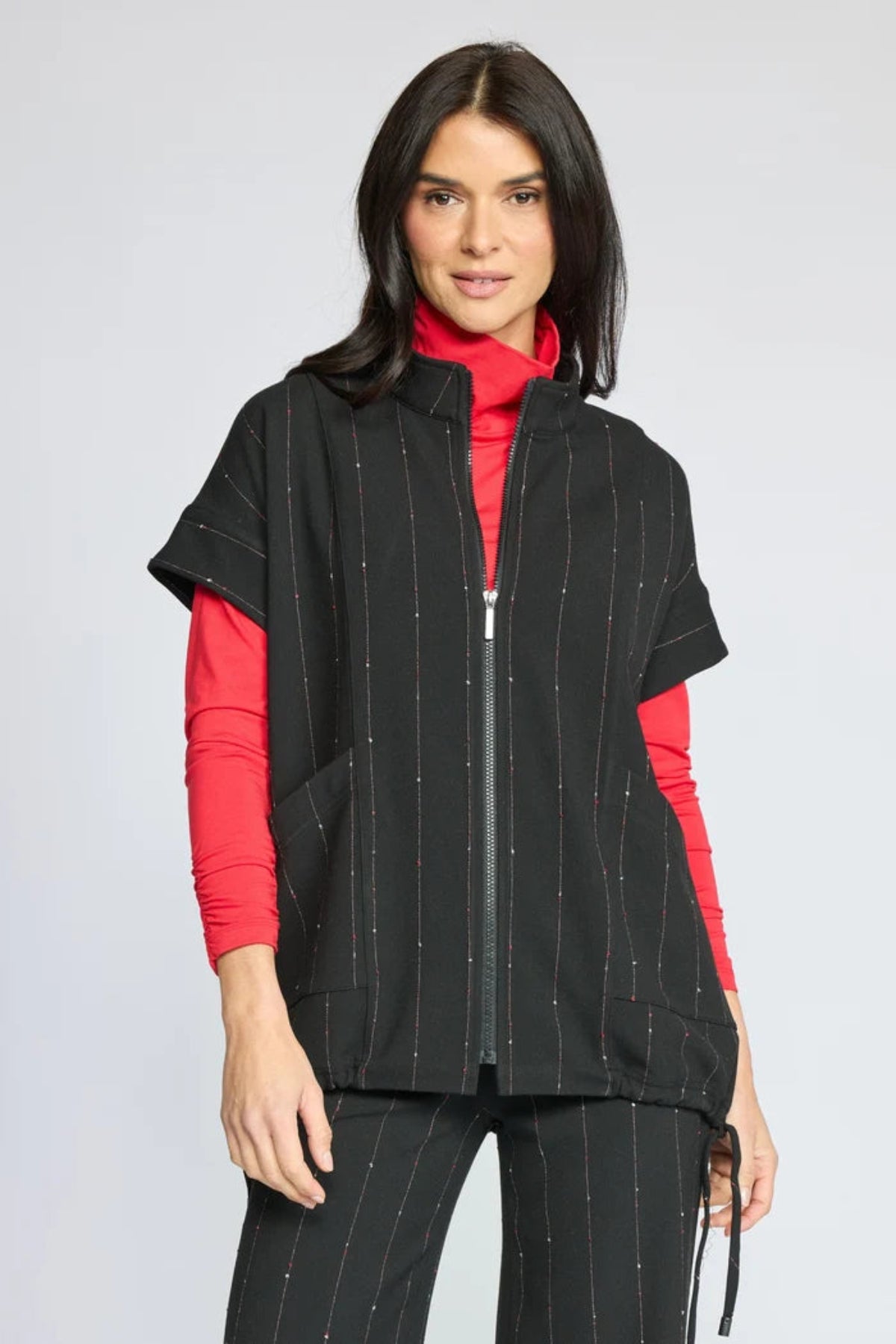 Pinstripe Travel Vest