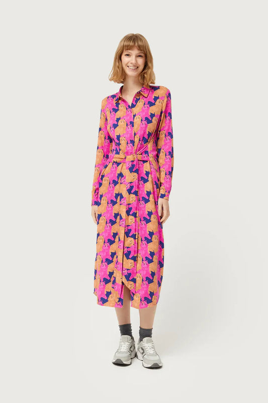 Cats Midi Dress