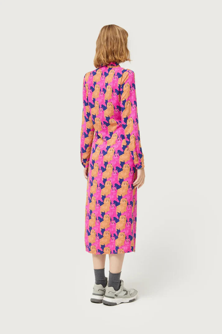 Cats Midi Dress