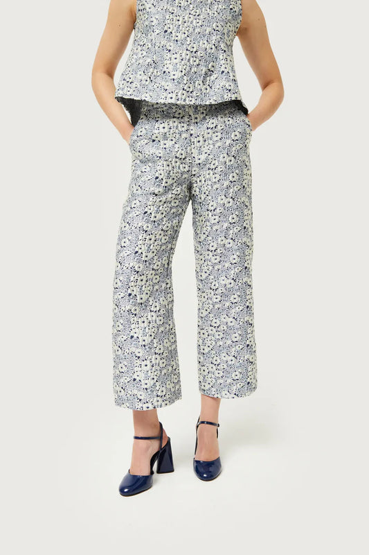 Jacquard Flower Pant