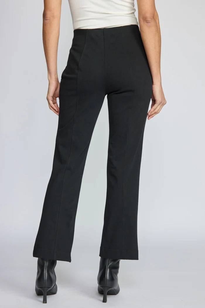 Knit Denim Kick Flare | Black