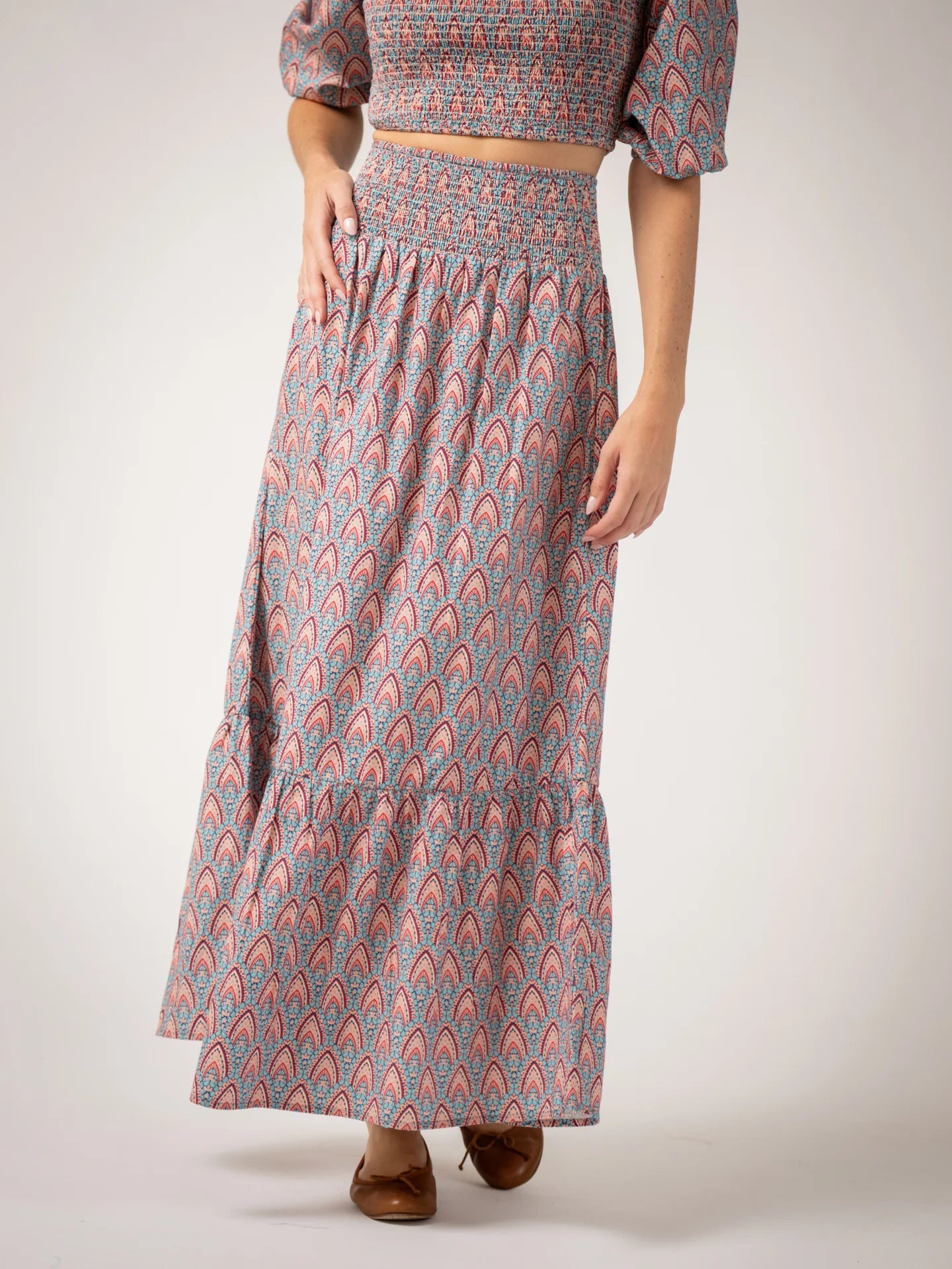 Ophelia Skirt | Red Scallop
