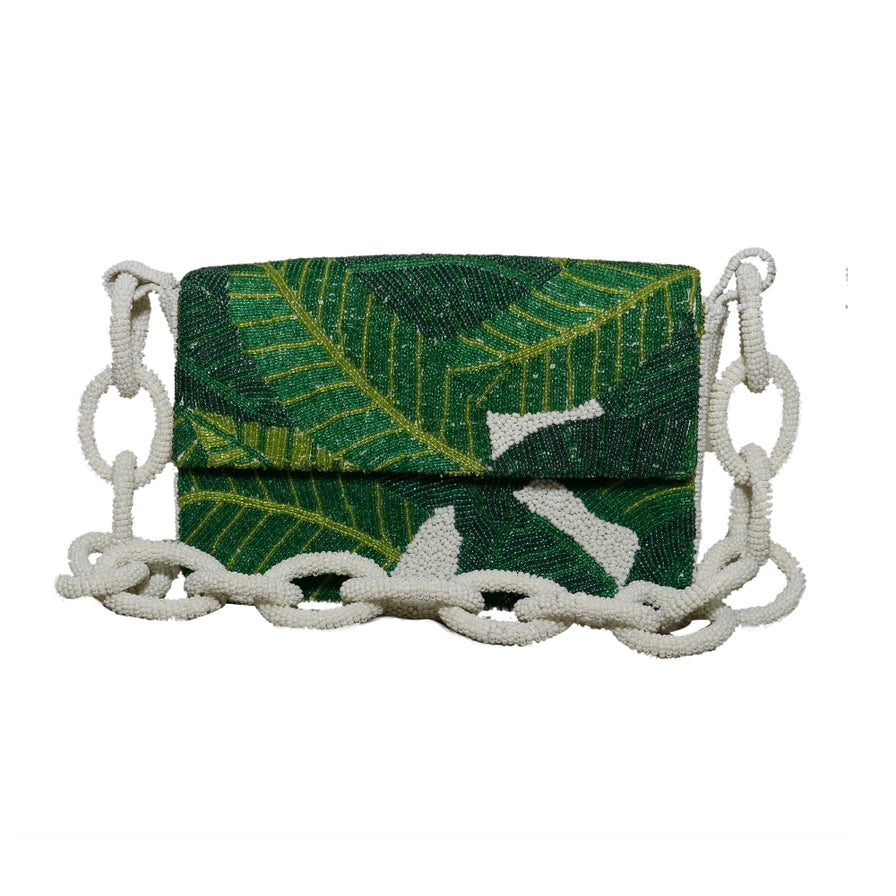 Leaf Beaded Bag