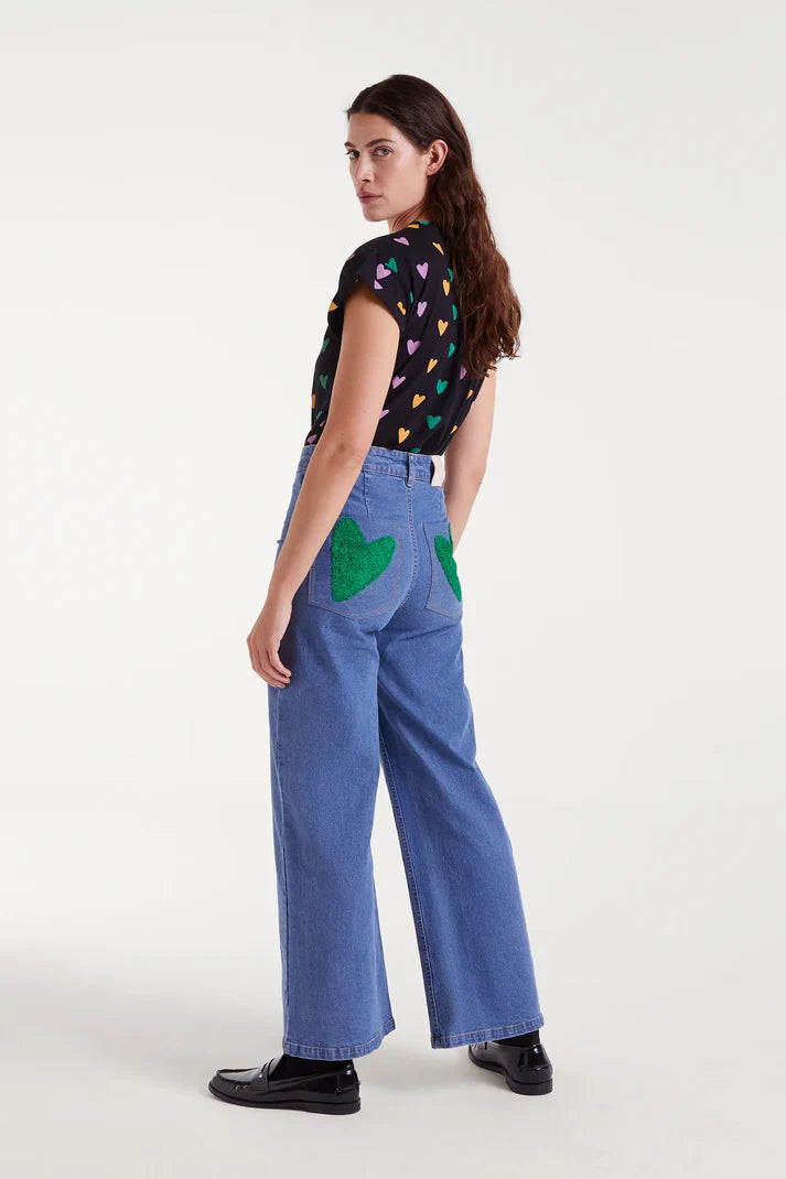 Heart Pocket Denim