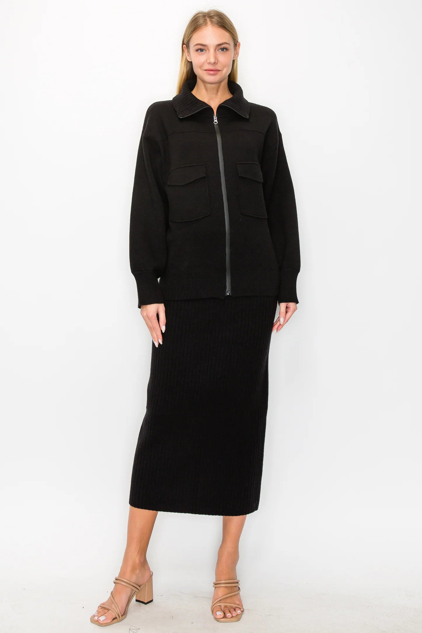 Shay Knitted Jacket | Black