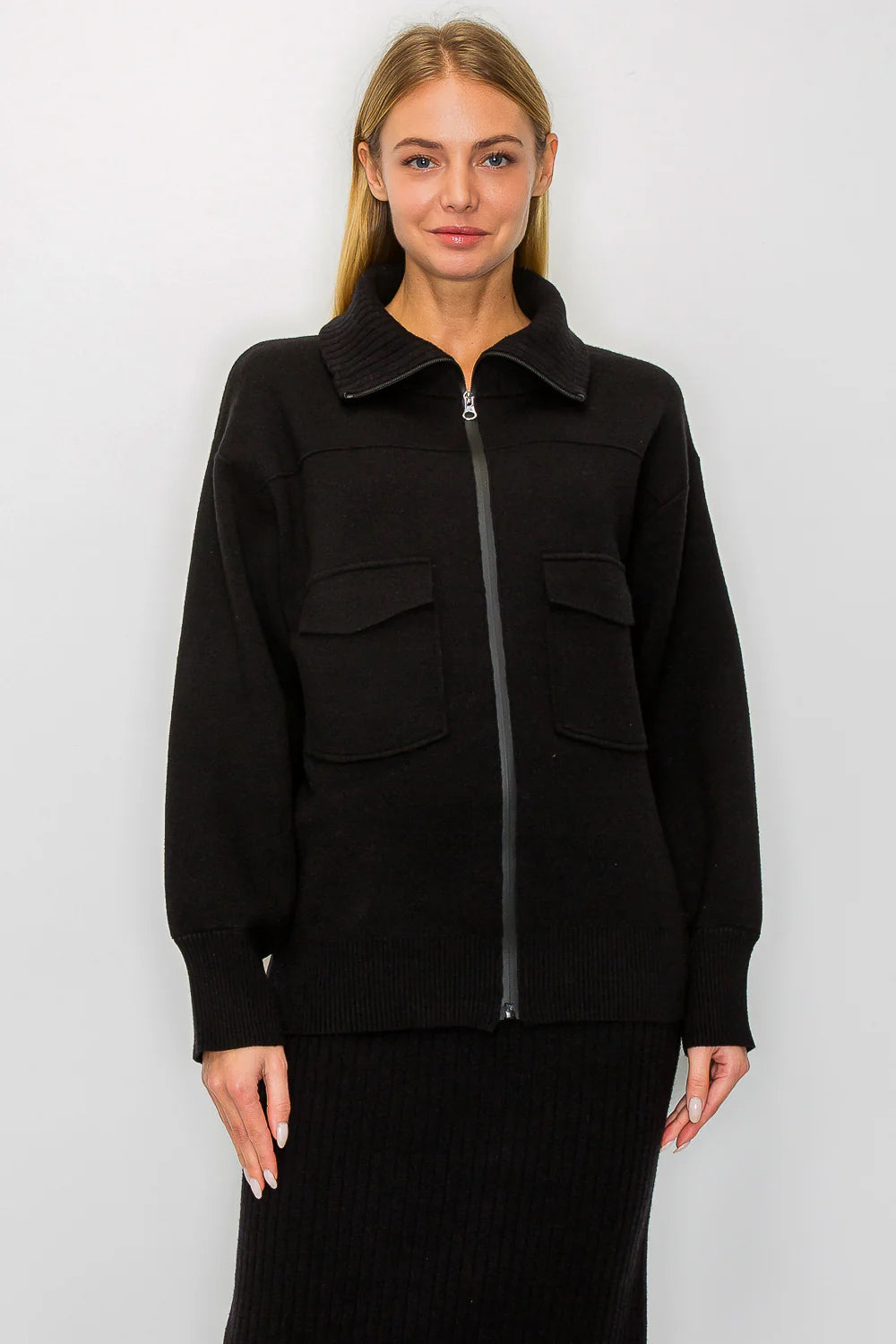 Shay Knitted Jacket | Black