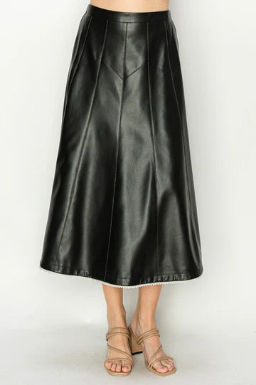 Jessa Leather Skirt