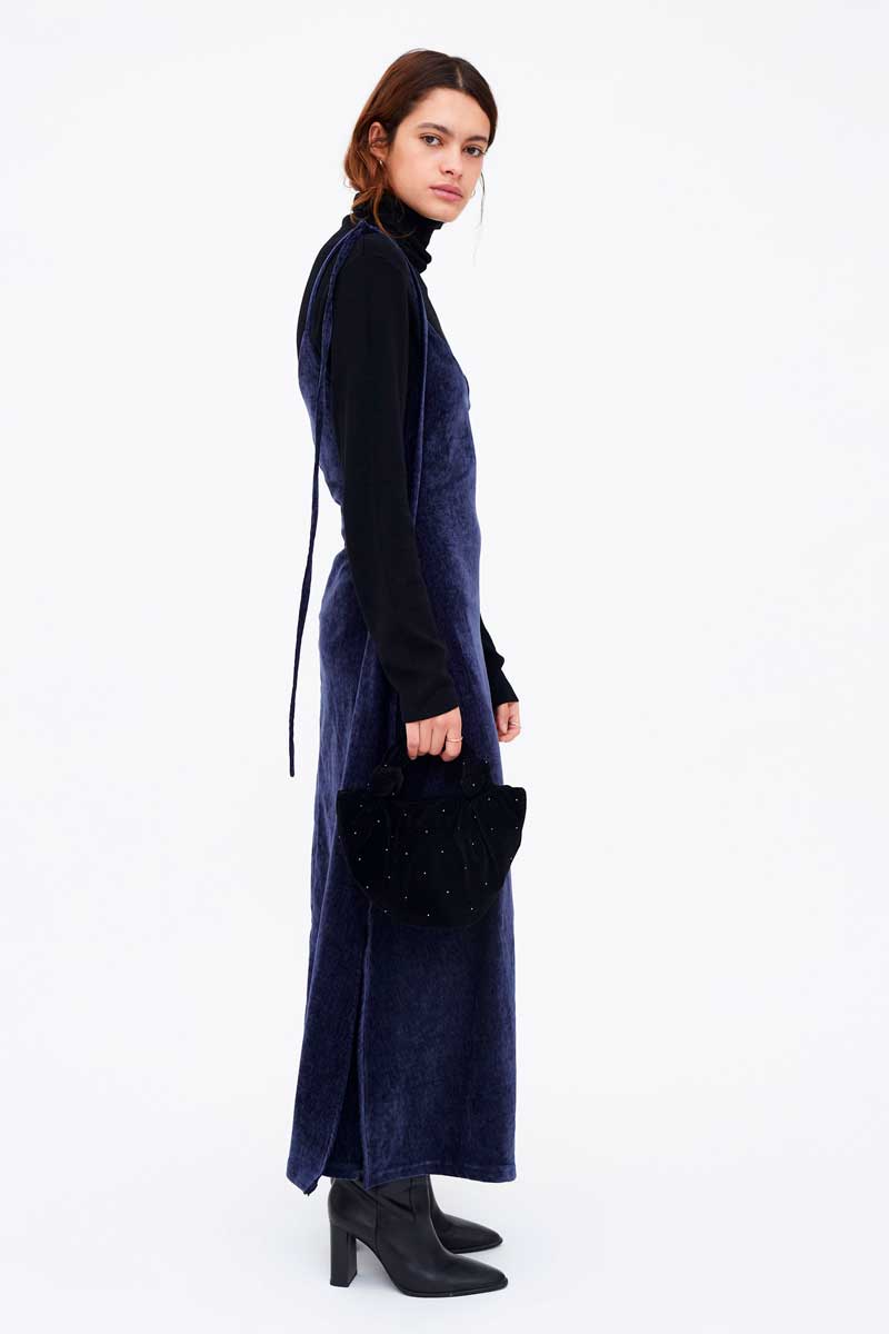 Tie Shoulder Dress | Navy