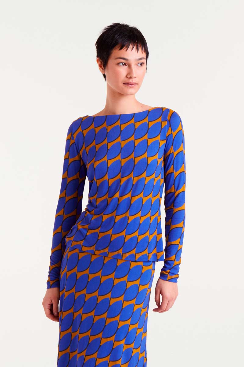 Geometric Print Top