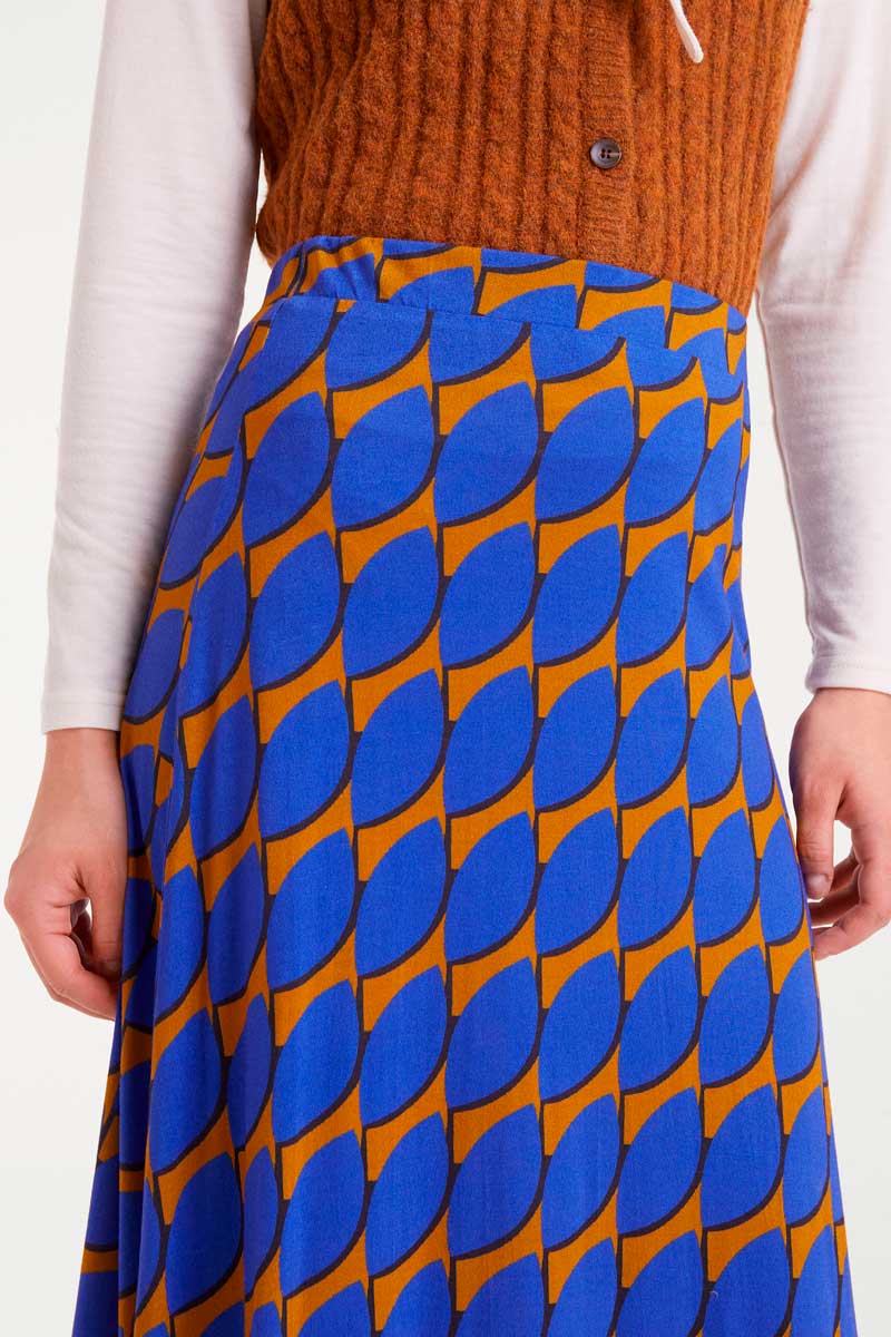 Print Midi Skirt