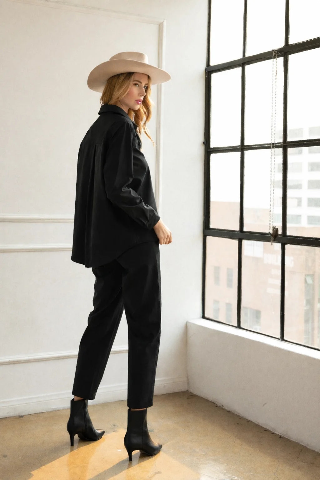 Jomara Leather Pant | Black