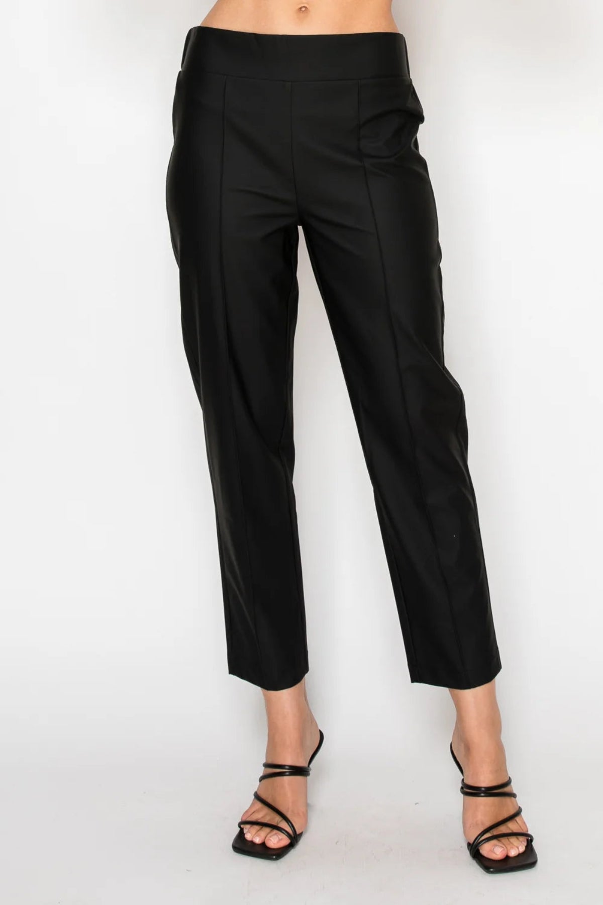 Jomara Leather Pant | Black