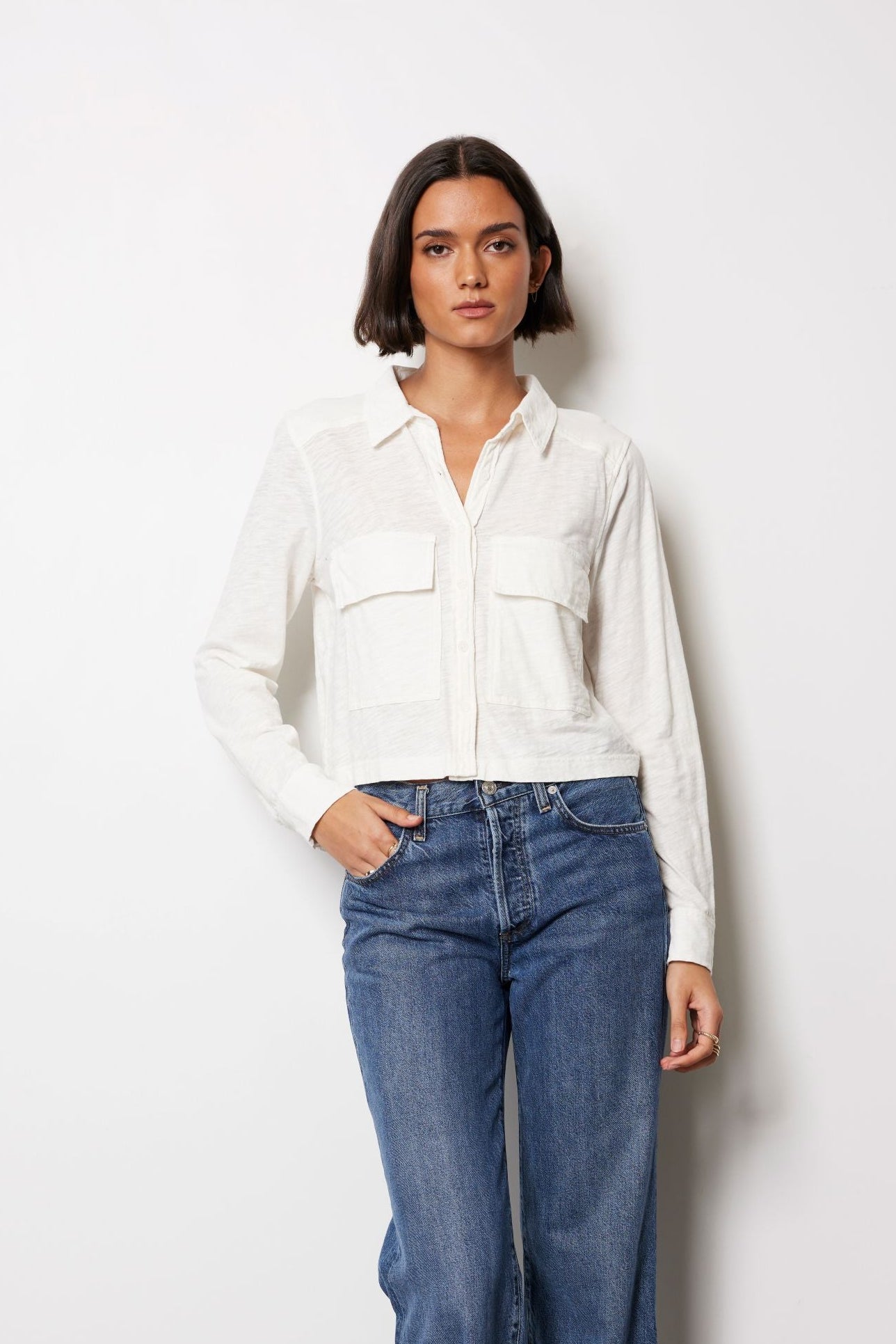 Utility Shirt | Pearl