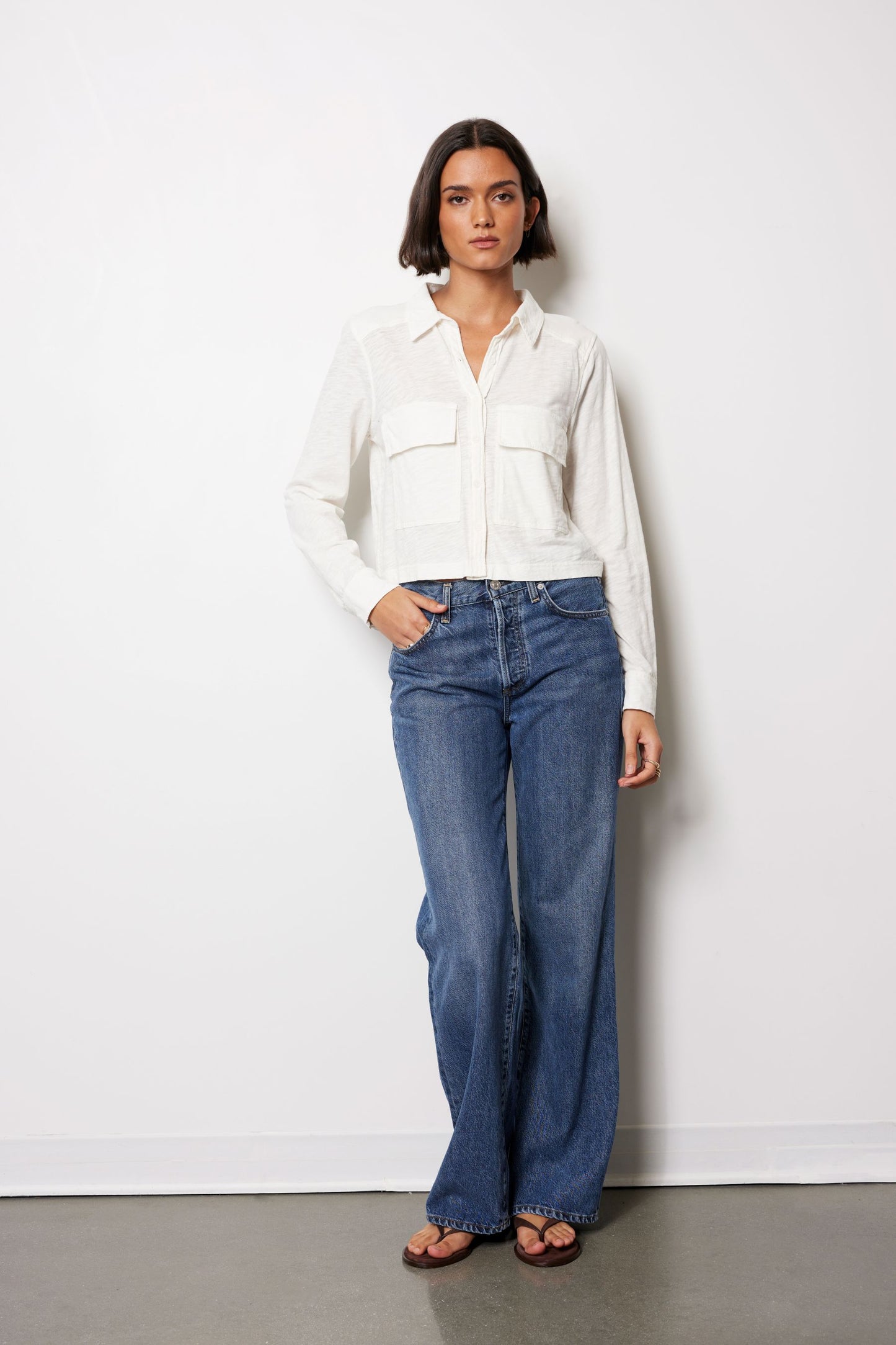 Utility Shirt | Pearl