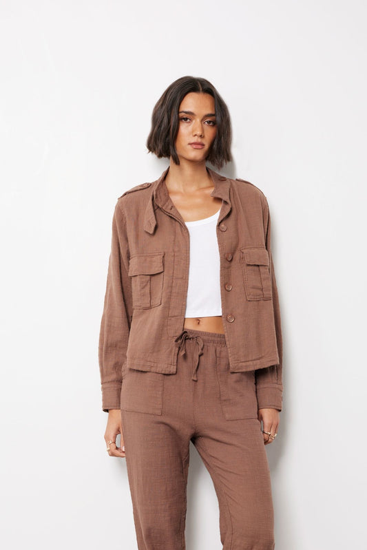 Ani Military Shacket