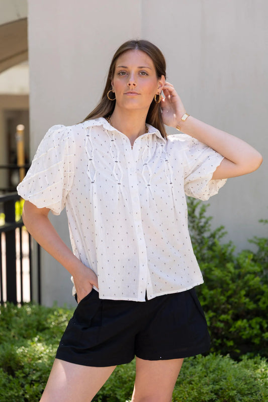 Lizzie Blouse | White