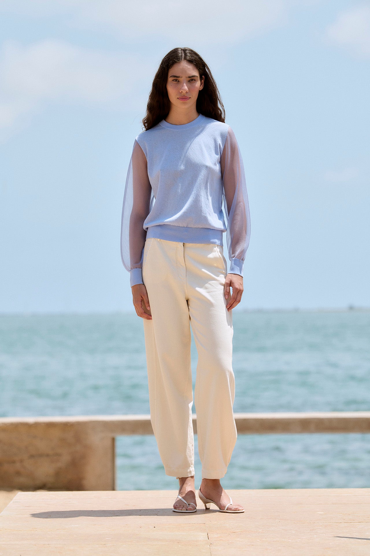 Transparent Sweater | Ice Blue