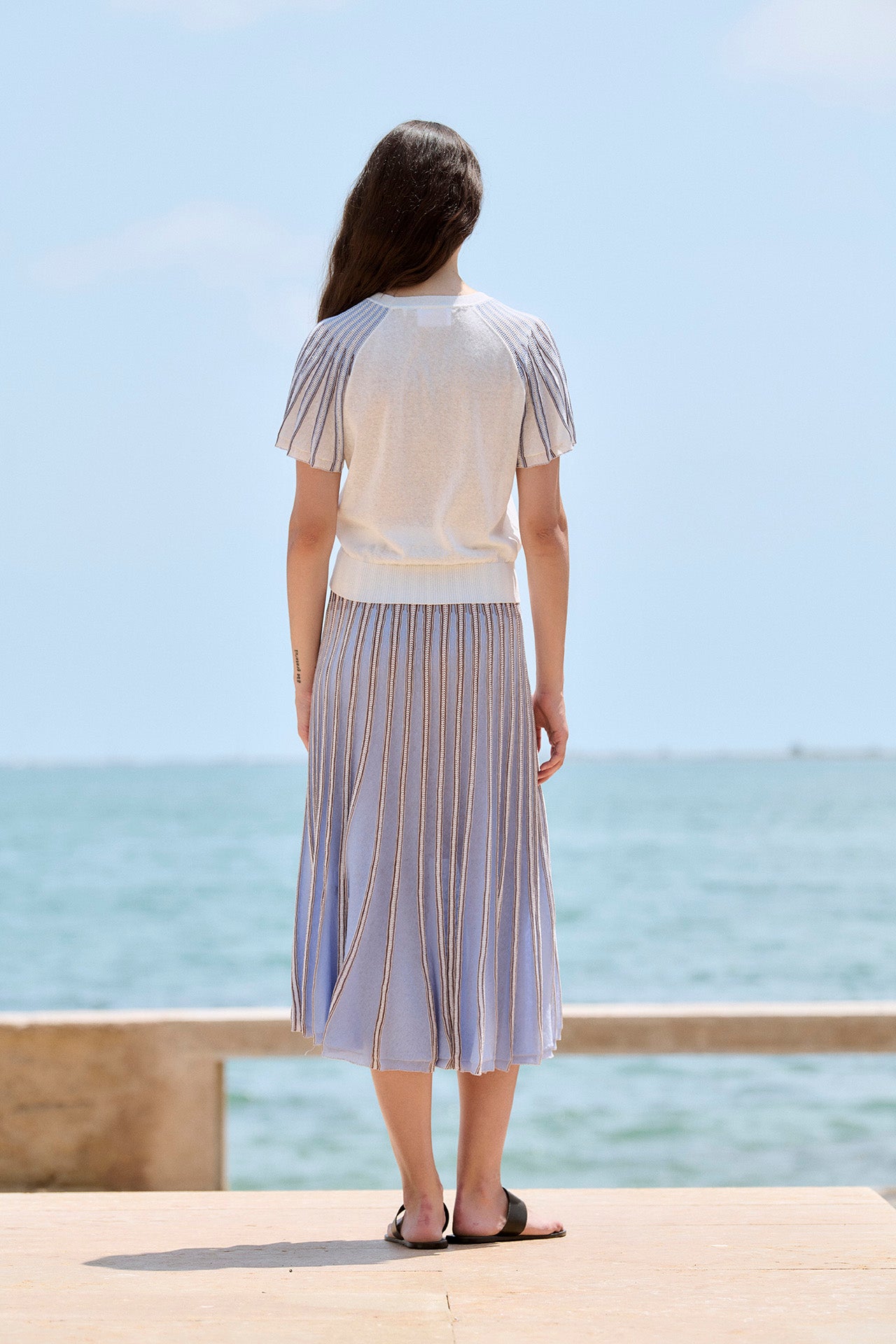 Flared Sleeve Sweater