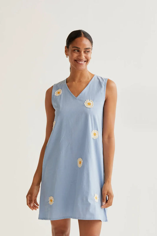 Daisy Embroidered Dress